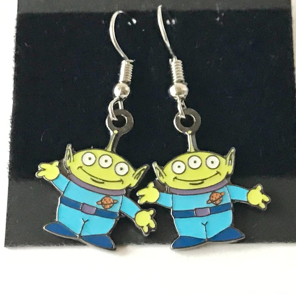 Disney Aliens Earrings Toy Story Little Green Men